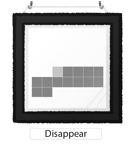disappear